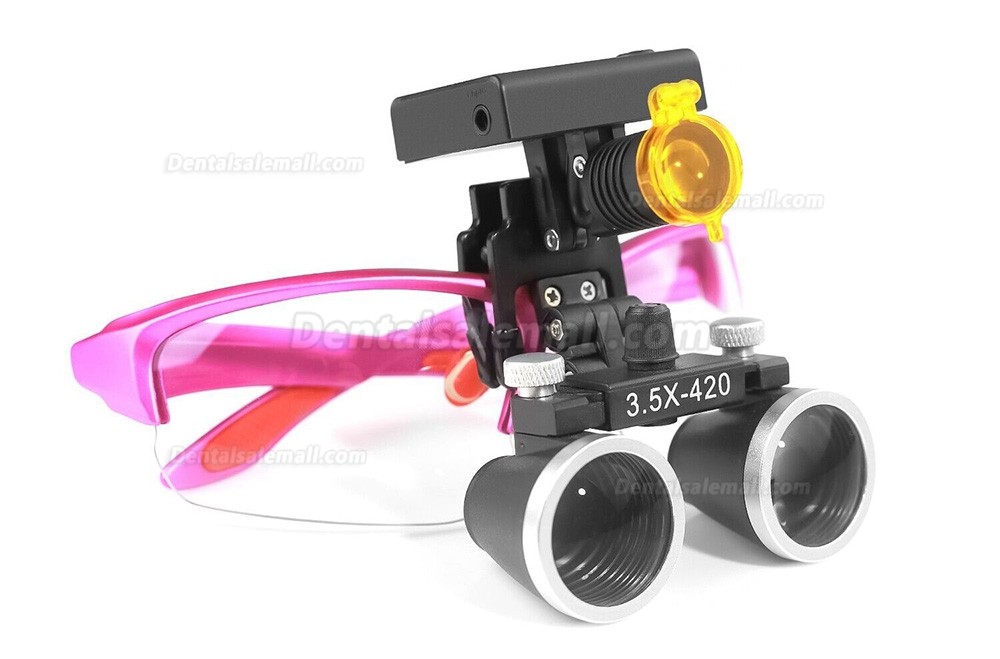 DY-117 3.5X Dental Magnifying Loupe + DY-010 Wireless 3W LED Headlight