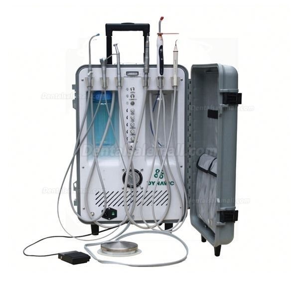 Dynamic® DU893 Portable Dental Unit With Air Compressor Ultrasonic Scaler LED Curing Light