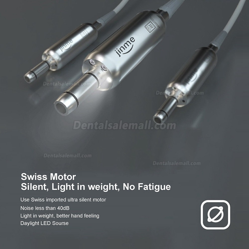 JINME E80 Brushless Dental Implant Motor System with LED 20:1 Contra Angle Surgical Handpiece