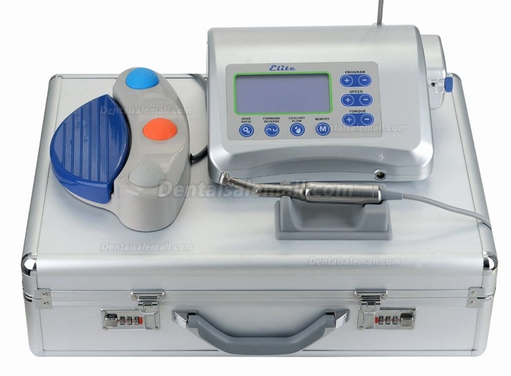 Victory® Elite V-DIM-I Dental LCD Brushless Surgical Implant Drill Motor Machine System +Handpiece+Foot Control