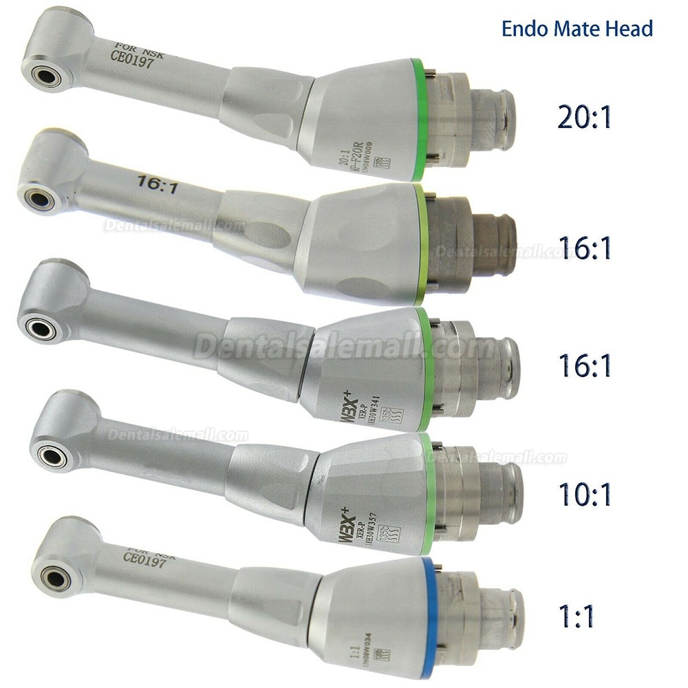 Dental 1:1 10:1 16:1 20:1 Contra Angle Endo Head Handpiece Fit NSK Endo-Mate