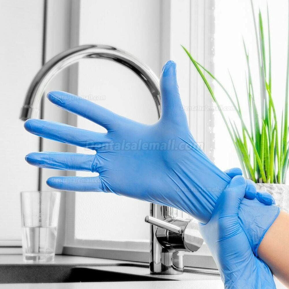 100Pcs/Box Disposable Nitrile Gloves Waterproof Exam Gloves Ambidextrous For Medical House Gloves Nitrile guantes nitril