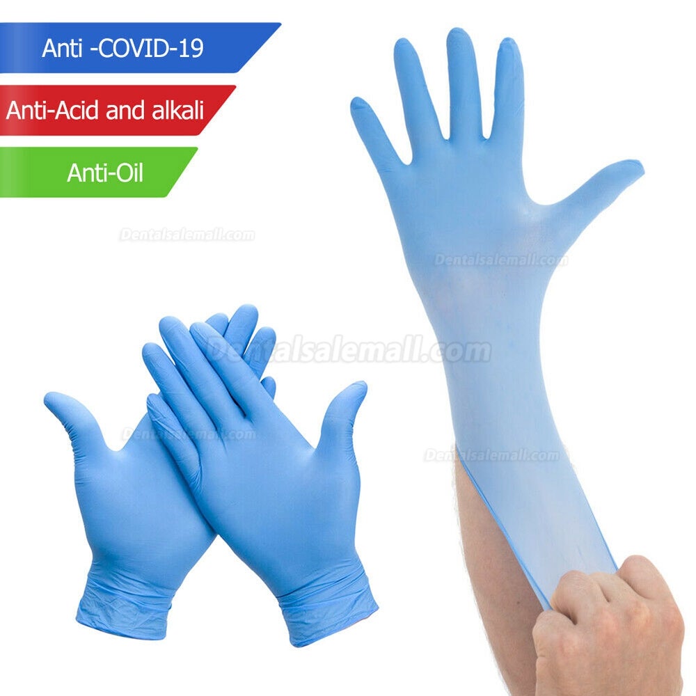 100Pcs/Box Disposable Nitrile Gloves Waterproof Exam Gloves Ambidextrous For Medical House Gloves Nitrile guantes nitril