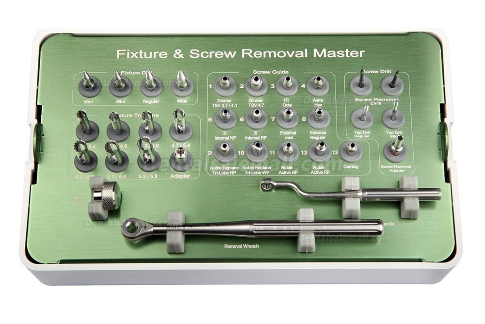 Dental Implant Fixture & Fractured Screw Removal Rescue Master Kit MCT FSRK-02