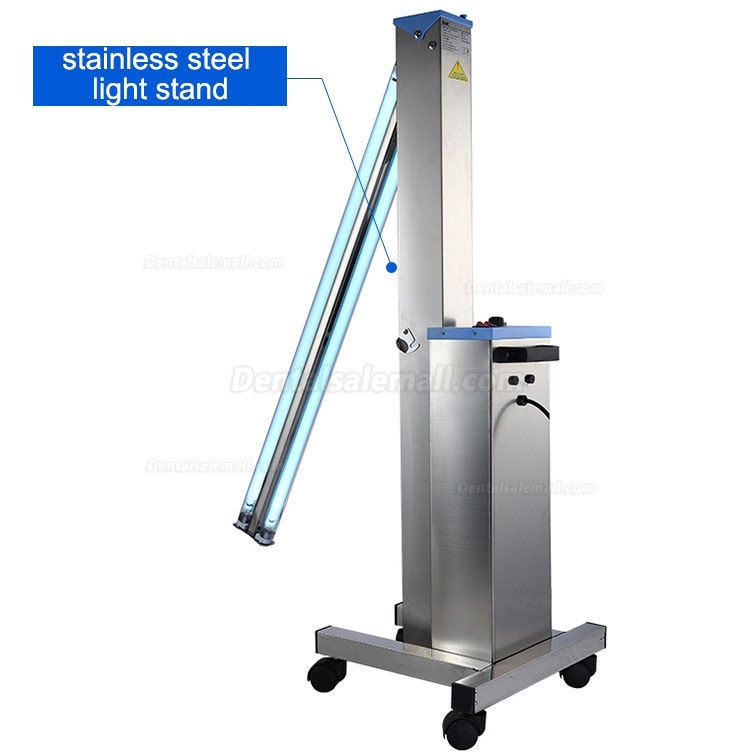 FY® 30DS Mobile UV+Ozone Trolley Disinfection Car Ultraviolet Lamp Stainless Steel Medical Hospital