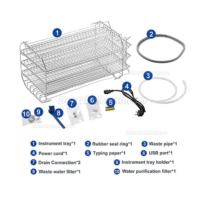 Fomos Foster Plus 17L/22L Dental Autoclave Steam Sterilizer Sterilization Class B with Printer
