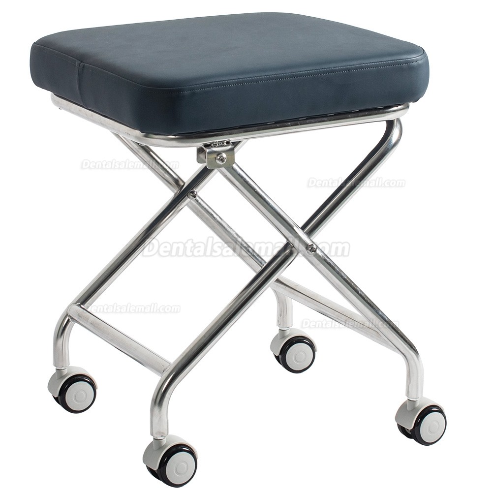 Greeloy GU-P103 Portable Dental Folding Stools for Dentist 304 Stainless Steel Frame