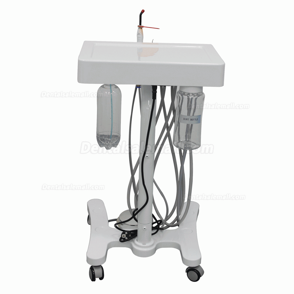 Greeloy® GU-P302 Mobile Dental Delivery Cart Units Self-contained Built-in LED Curing Light Ultrasonic Scaler