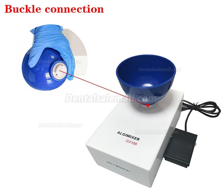 GX100 Dental Lab Alginate Mixer Dentures Alginate Mixing Machine Foot Pedal Control