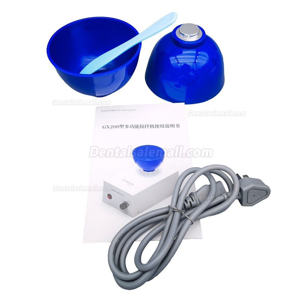 GX-200 Dental Lab Alginate Impression Mixer Multifunctional Mixing Machine Knob Control