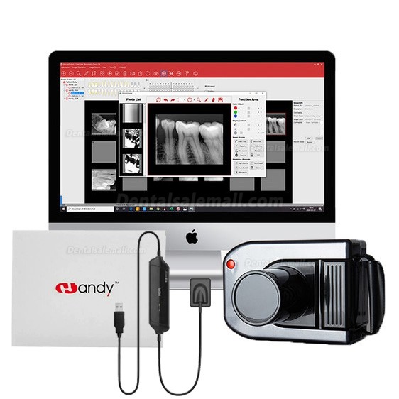 Portable Dental X ray Unit AD-60P + Handy HDR 600A Dental X-ray Sensor Kit