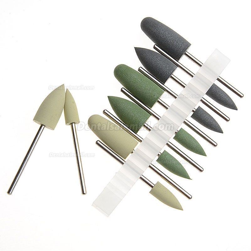 5 Set Dental Diamond Burs Polishing Resin Base Hidden Denture HP-0412