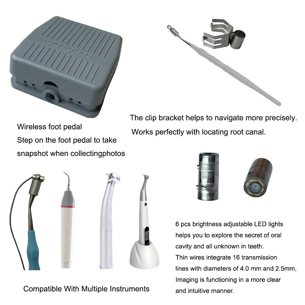 Dental Digital Micro Intra Oral Camera with Wifi Foot Remote Control USB