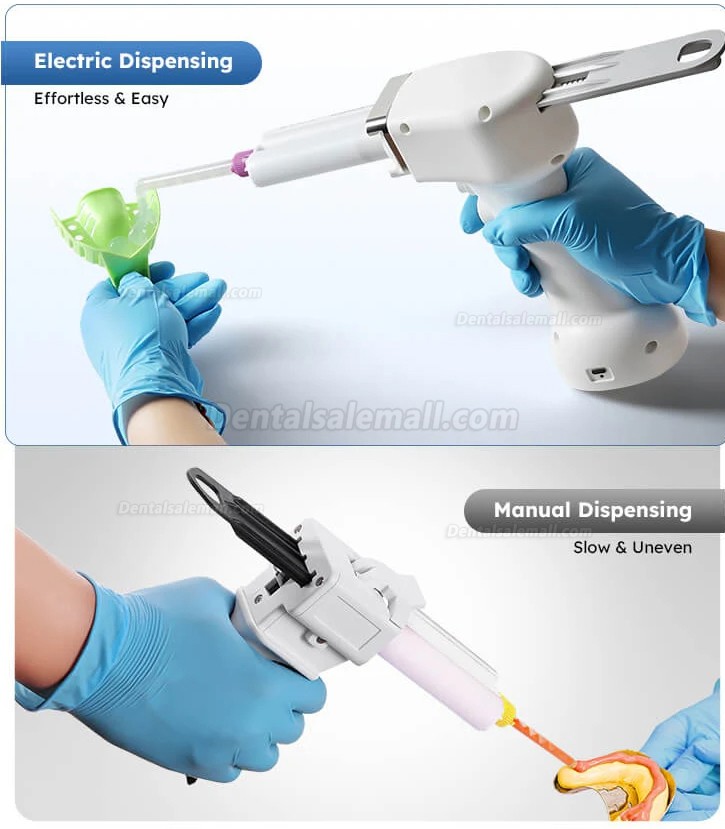 Portable Electric Dental Impression Dispensing Gun 1:1/2:1 50ml at ...