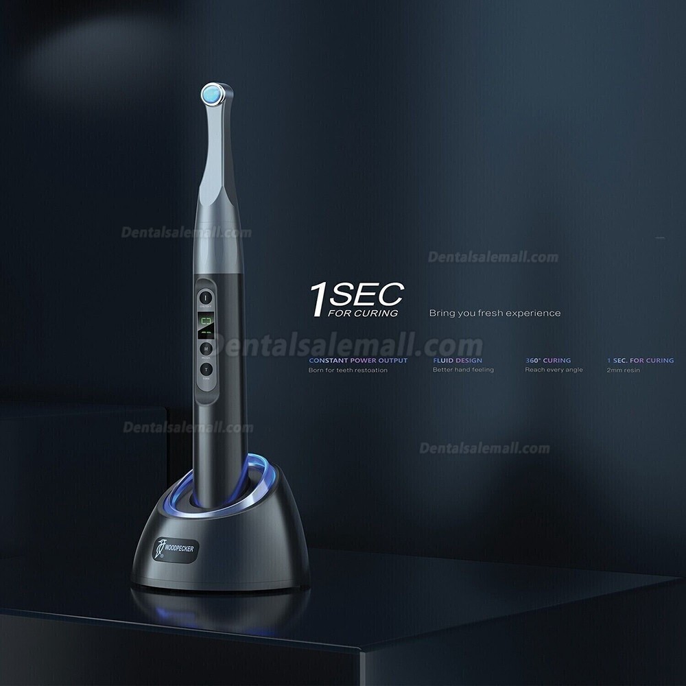 Woodpecker iLED II Dental LED Curing Light Lamp 1 Sec Curing Metal Head 3000mW/cm²