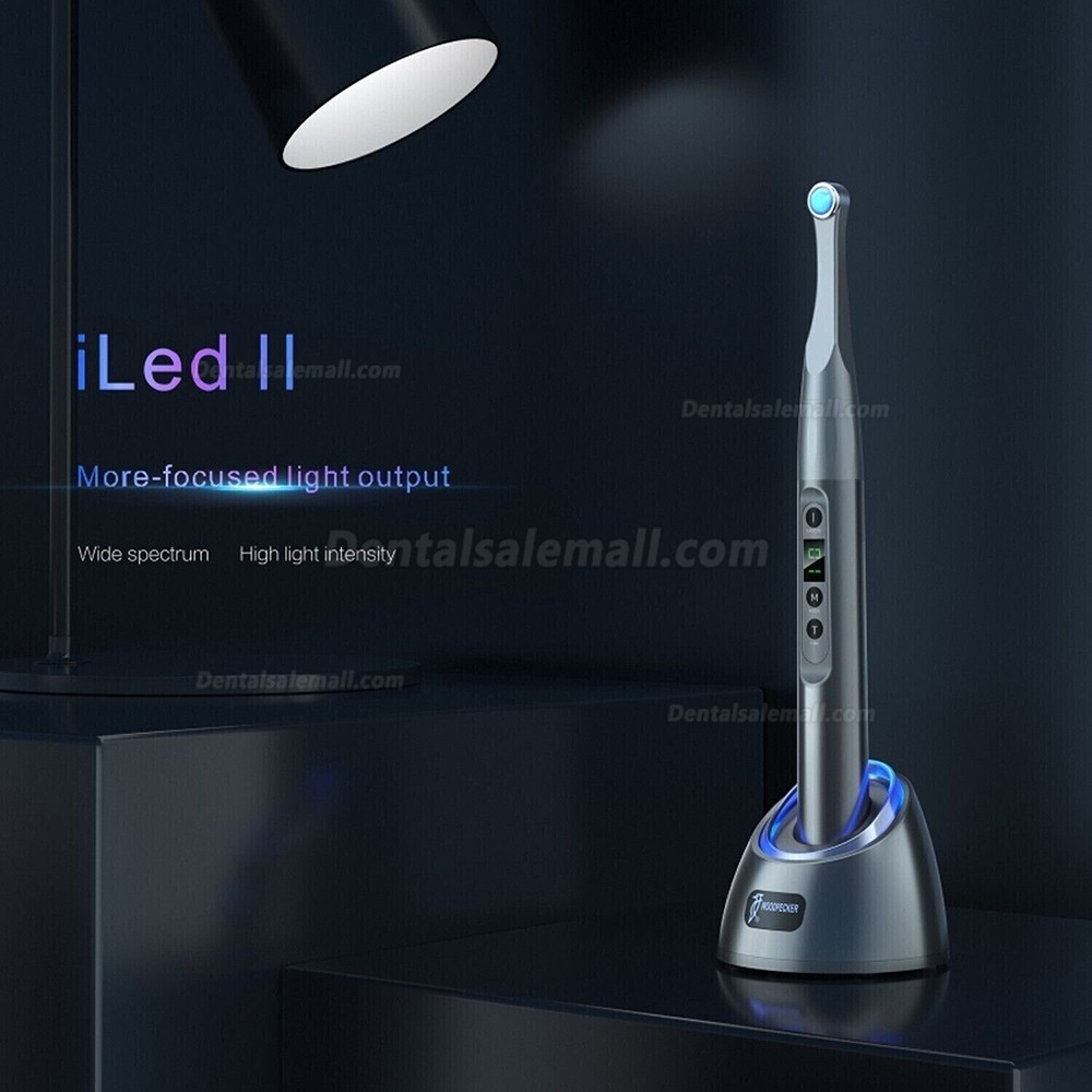 Woodpecker iLED II Dental LED Curing Light Lamp 1 Sec Curing Metal Head 3000mW/cm²