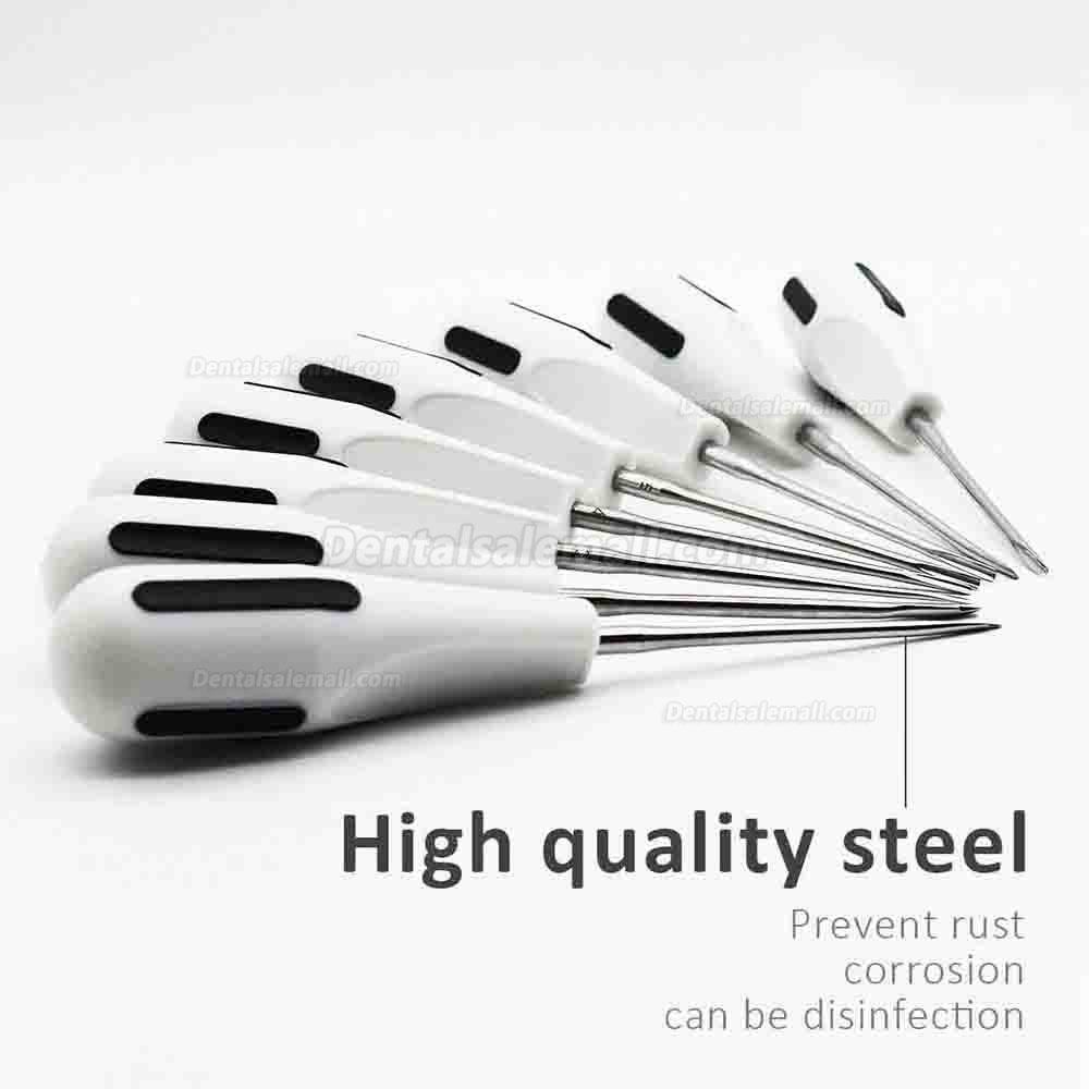 8pcs Tooth Extraction Elevators Kit Minimally Invasive Forceps Stainless Steel