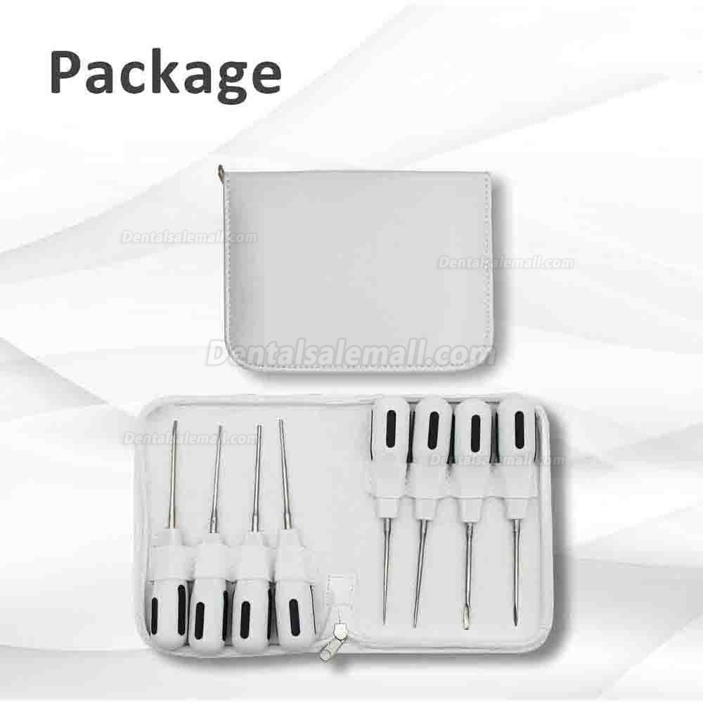 8pcs Tooth Extraction Elevators Kit Minimally Invasive Forceps Stainless Steel