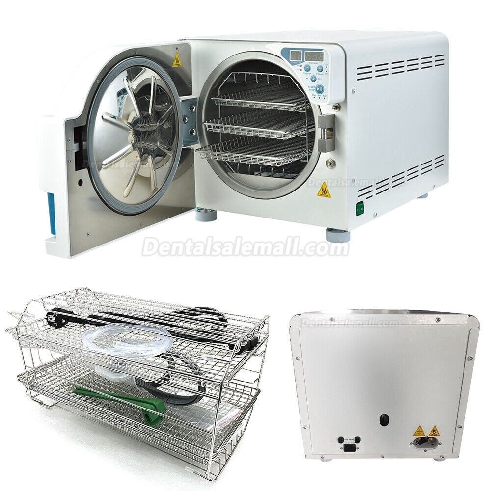 Getidy 18-23L Dental Digital Vacuum Steam Autoclave Sterilizer Class N with Drying Function