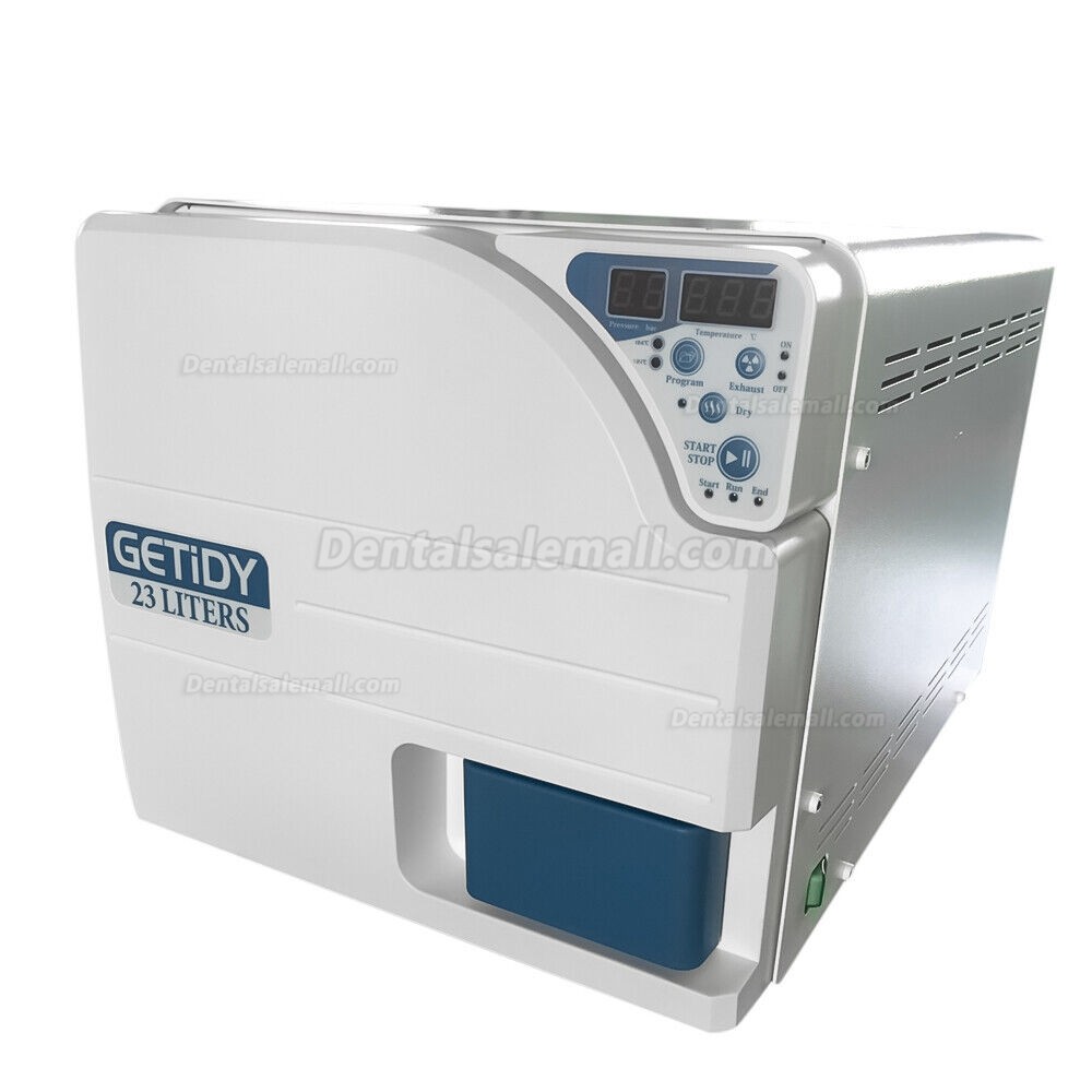 Getidy 18-23L Dental Digital Vacuum Steam Autoclave Sterilizer Class N with Drying Function