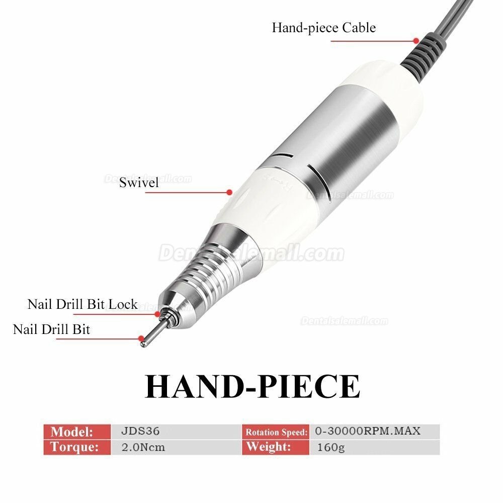 JDSA JD200 Electric Micro Motor Nail Manicure Drill Pedicure Machine 30K RPM