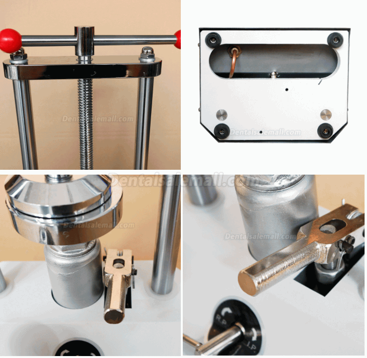 Dental Lab Hydraulic Press Machine Denture Flask Compress 20MPa Working Pressure JG-001