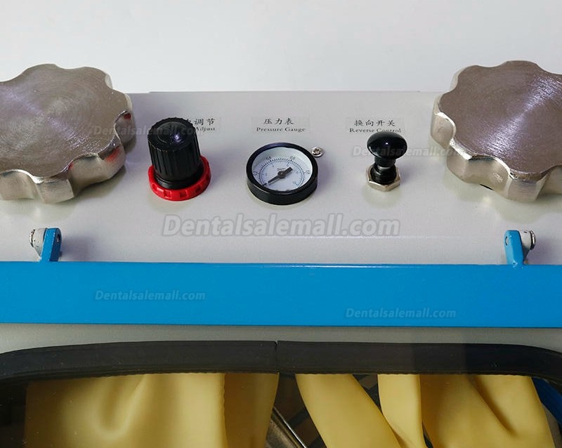 JG-218 Dental Lab Sandblasting Machine Twin-Pen Fine Sand Blaster Lab Equipment