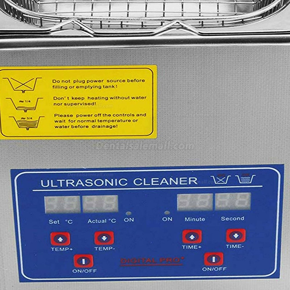 1.3L Digital Control LCD Stainless Steel Ultrasonic Cleaning Machine JPS-08A