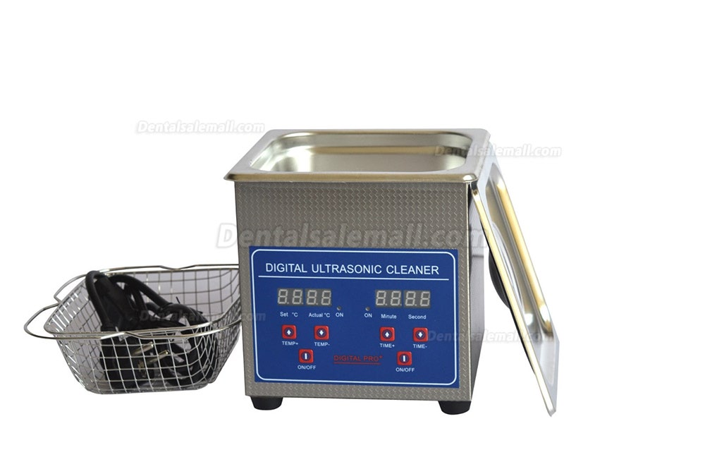 1.3L Digital Control LCD Stainless Steel Ultrasonic Cleaning Machine JPS-08A