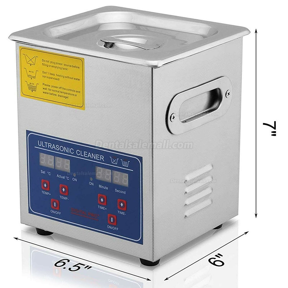 2L Dental Stainless Steel Ultrasonic Cleaner Machine Digital Control JPS-10A