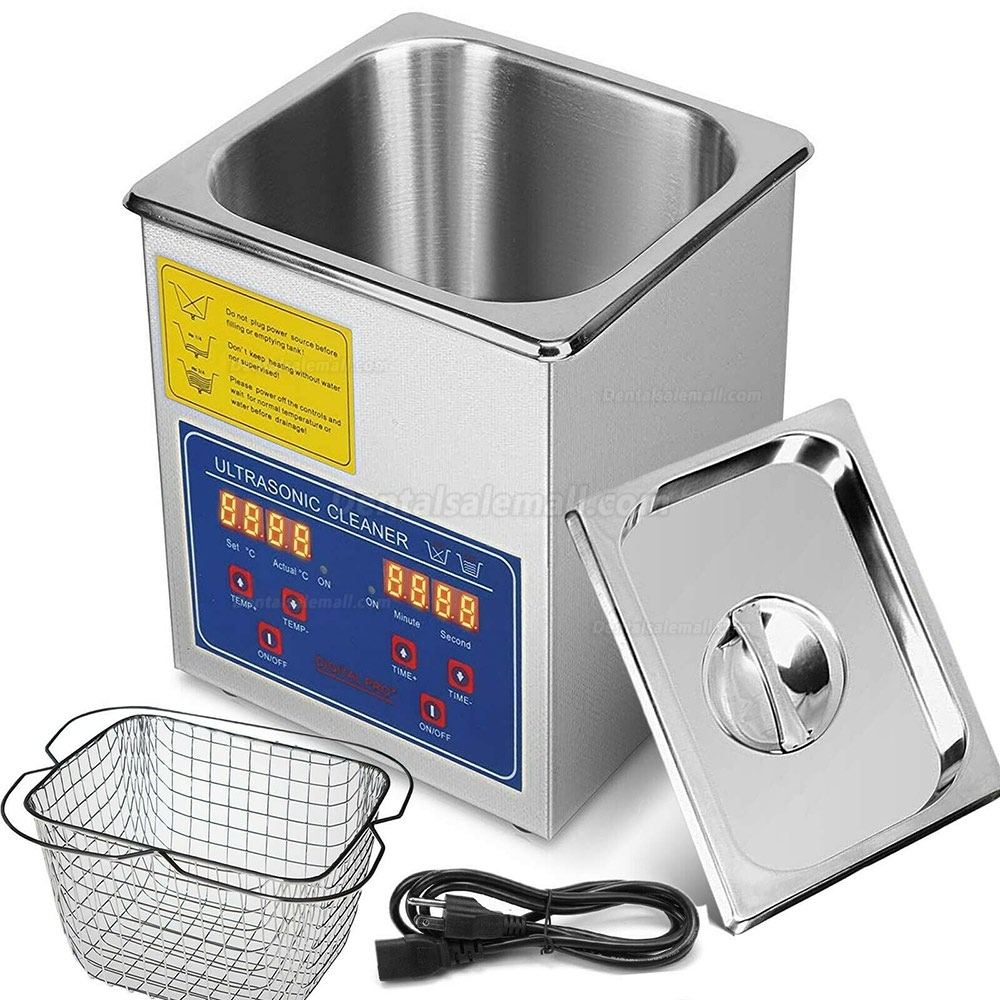 2L Dental Stainless Steel Ultrasonic Cleaner Machine Digital Control JPS-10A