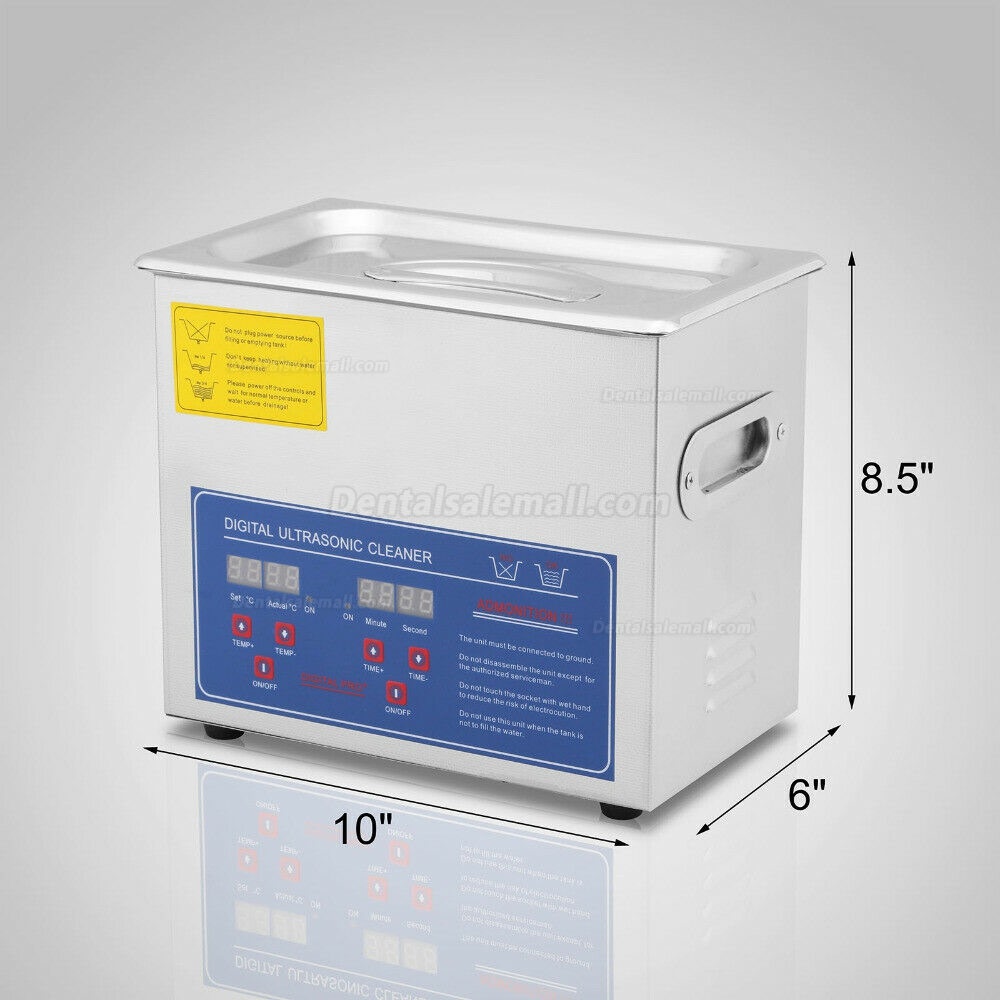 3L Tank Capacity Stainless Ultrasonic Cleaner with Cleaning Basket 110V/220V