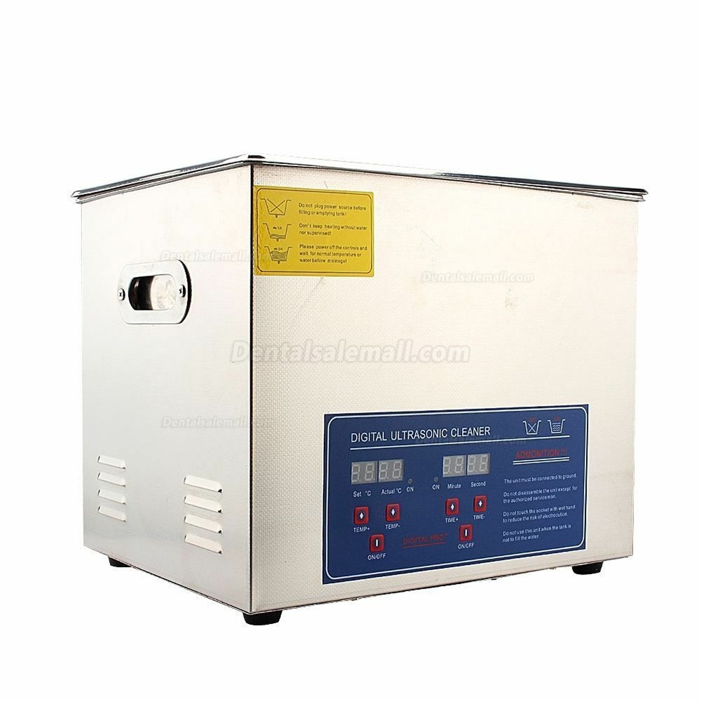 Stainless Steel 10 L Liter Industry Heated Ultrasonic Cleaner Heater w/Timer