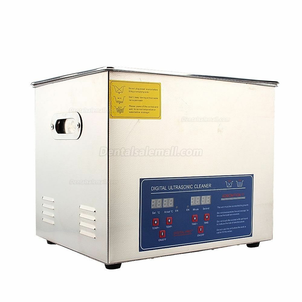 10L Industry Heated Ultrasonic Cleaner Heater w/Timer Stainless Steel