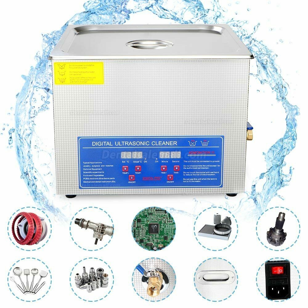 19L Stainless Ultrasonic Cleaner JPS-70A with Digital Control LCD ＆ NC Heating