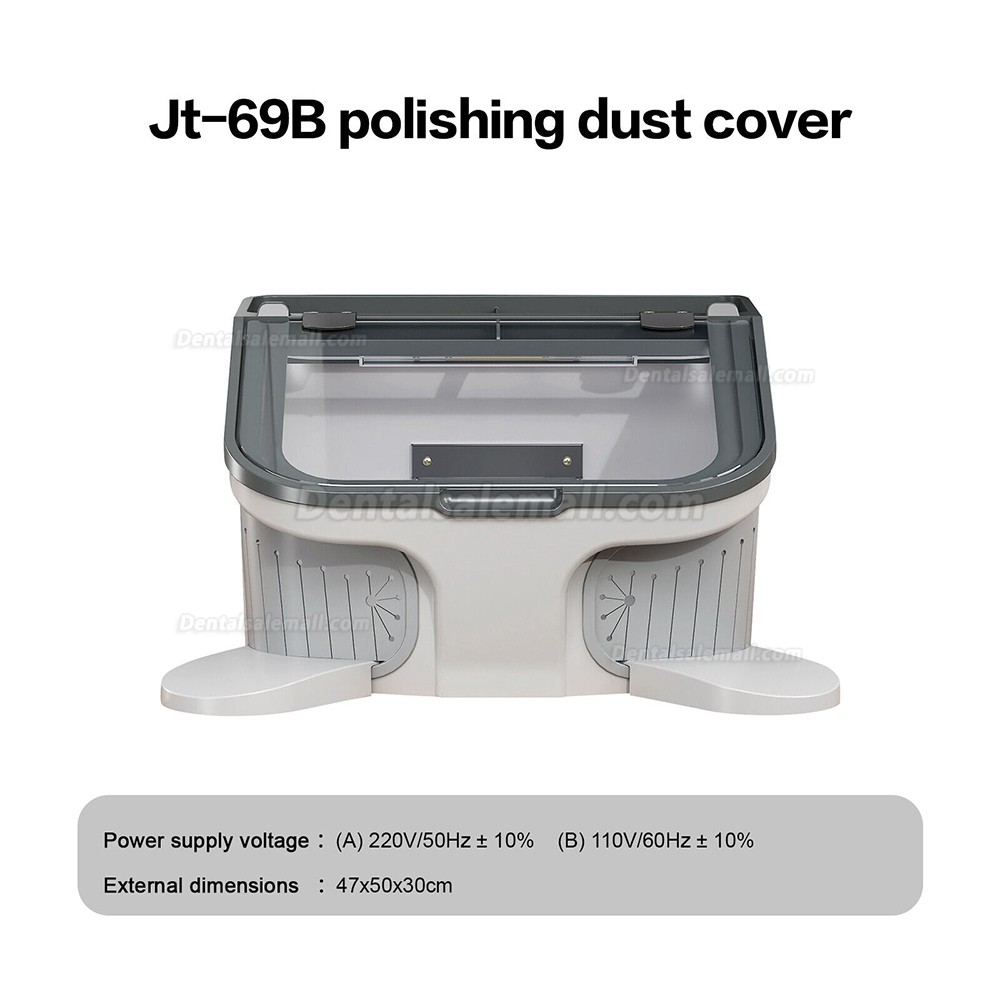 JT-69B 14W Dental Lab LED Sandblaster Vacuum Dust Collector Proof Box & LED Light