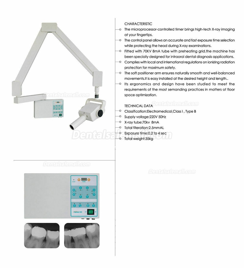 JYF-10B Wall-Mounted Mobile Dental Intraoral Dental X Ray Unit