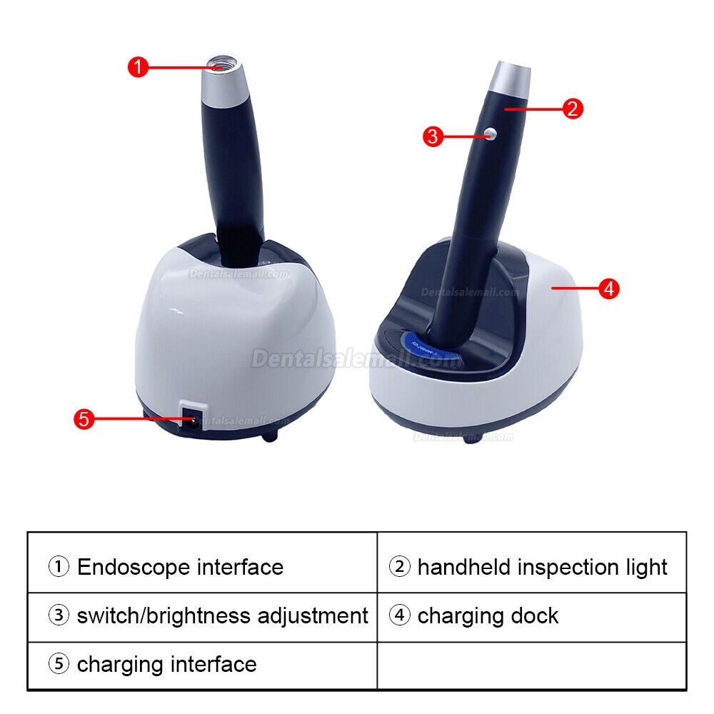 KWS KD-2005W-3 5W Portable Handheld dental Inspection Light LED Rechargeable Exam Light
