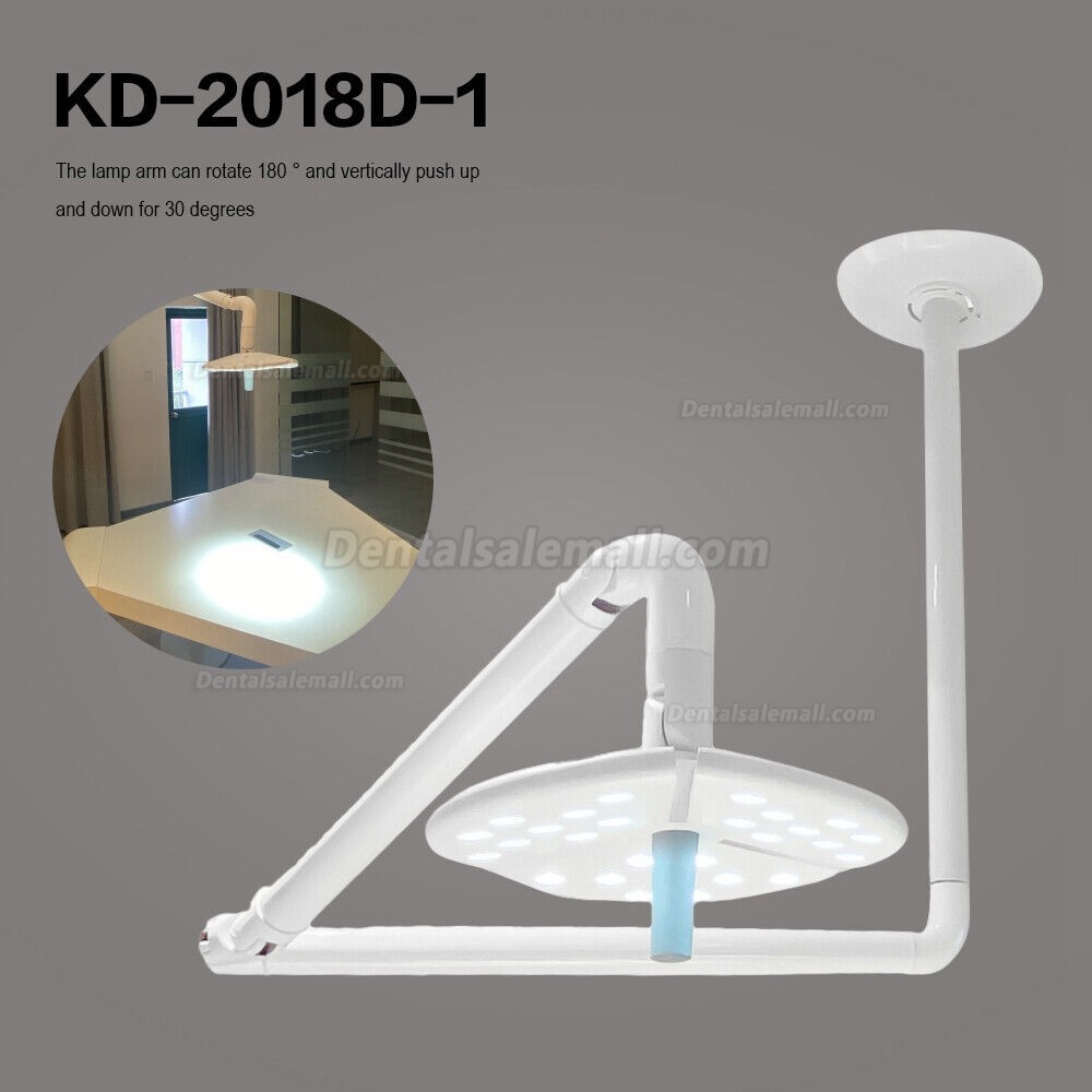 KWS KD-2018D-1 Ceiling Mounted Dental Surgical LED Light Shadowless Exam Lamp Touch Switch