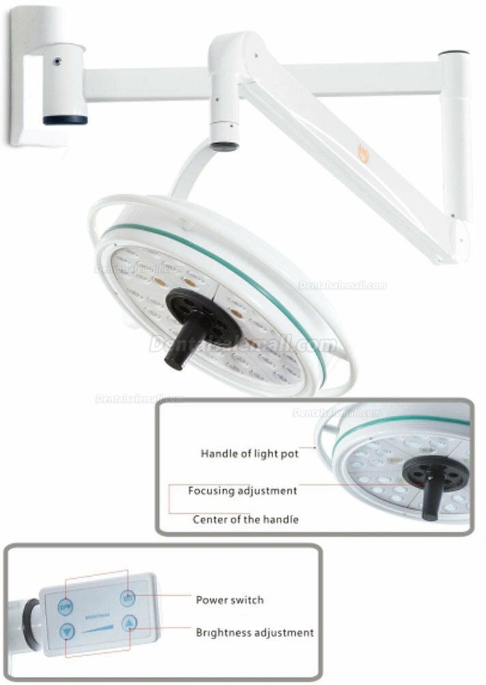 KWS KD-2036D-1 108W Wall-mounted Dental LED Lamp Shadowless Surgical Medical Exam Light