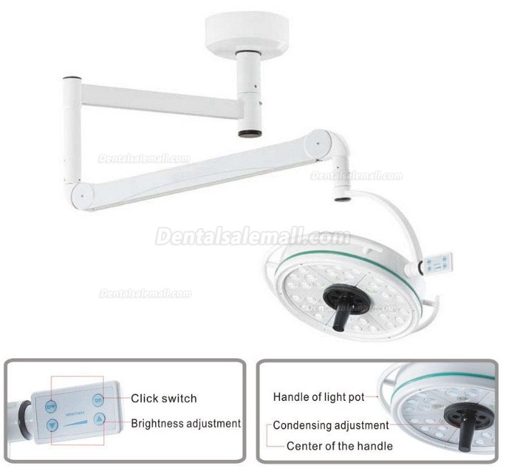 KWS KD-2036D-2 108W Ceiling-mounted Surgical Light Shadowless Exam Lamp Surgical Examination Light