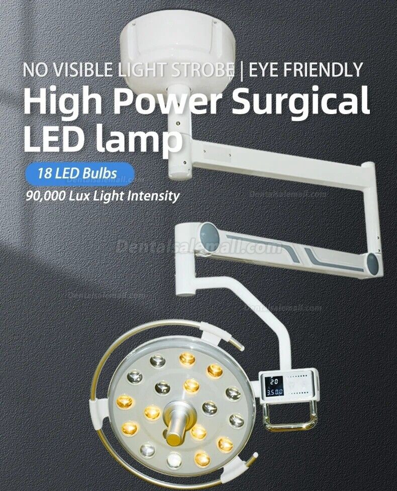 Saab KY-P133 Ceiling-Mounted Dental Surgical LED Light 18 LED Shadowless Induction Lamp