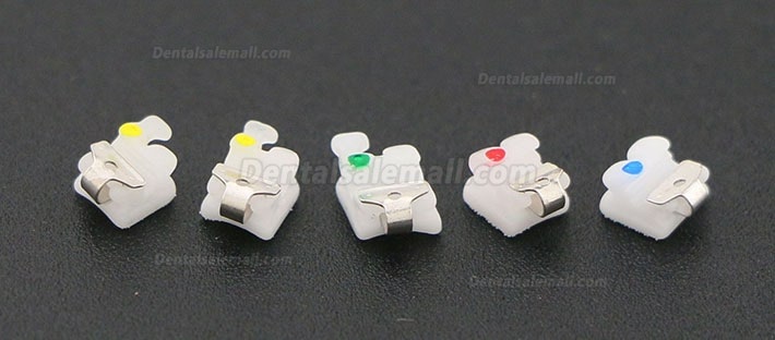 Hubit Korea Dental Orthodontic Self ligating Ceramic Brackets Roth 022 345 Hooks