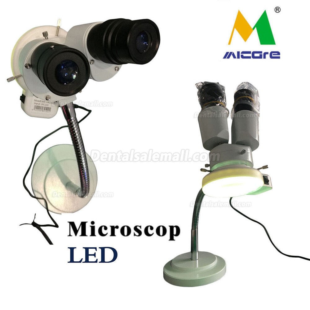 Dental LED Microscope 8X Comprehensive Magnification 360° Revolve Lab Equipment