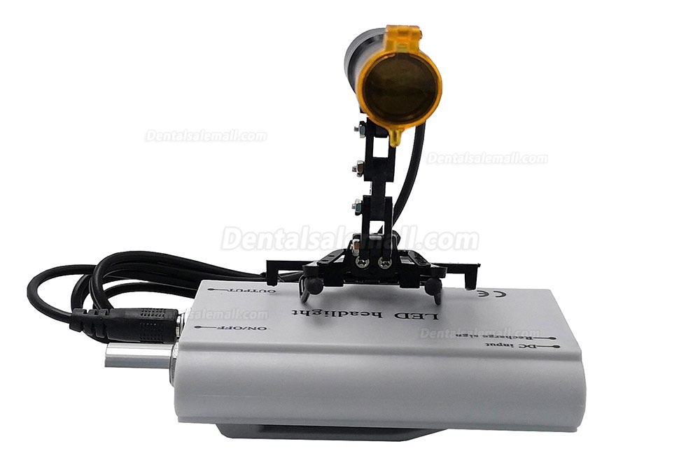 Clip-on Type Dental Medical 5W LED Headlight with Filter for Surgical Loupe