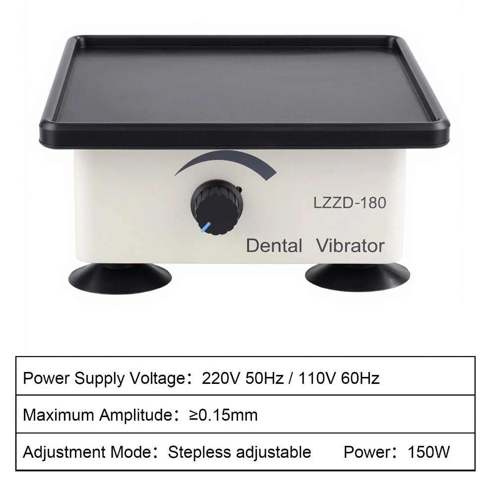 150W Dental Lab Gypsum Vibrator with Adjustable Vibration for Model Pouring