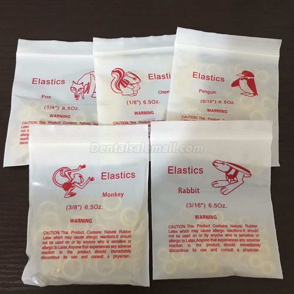 orthodontic elastics sizes
