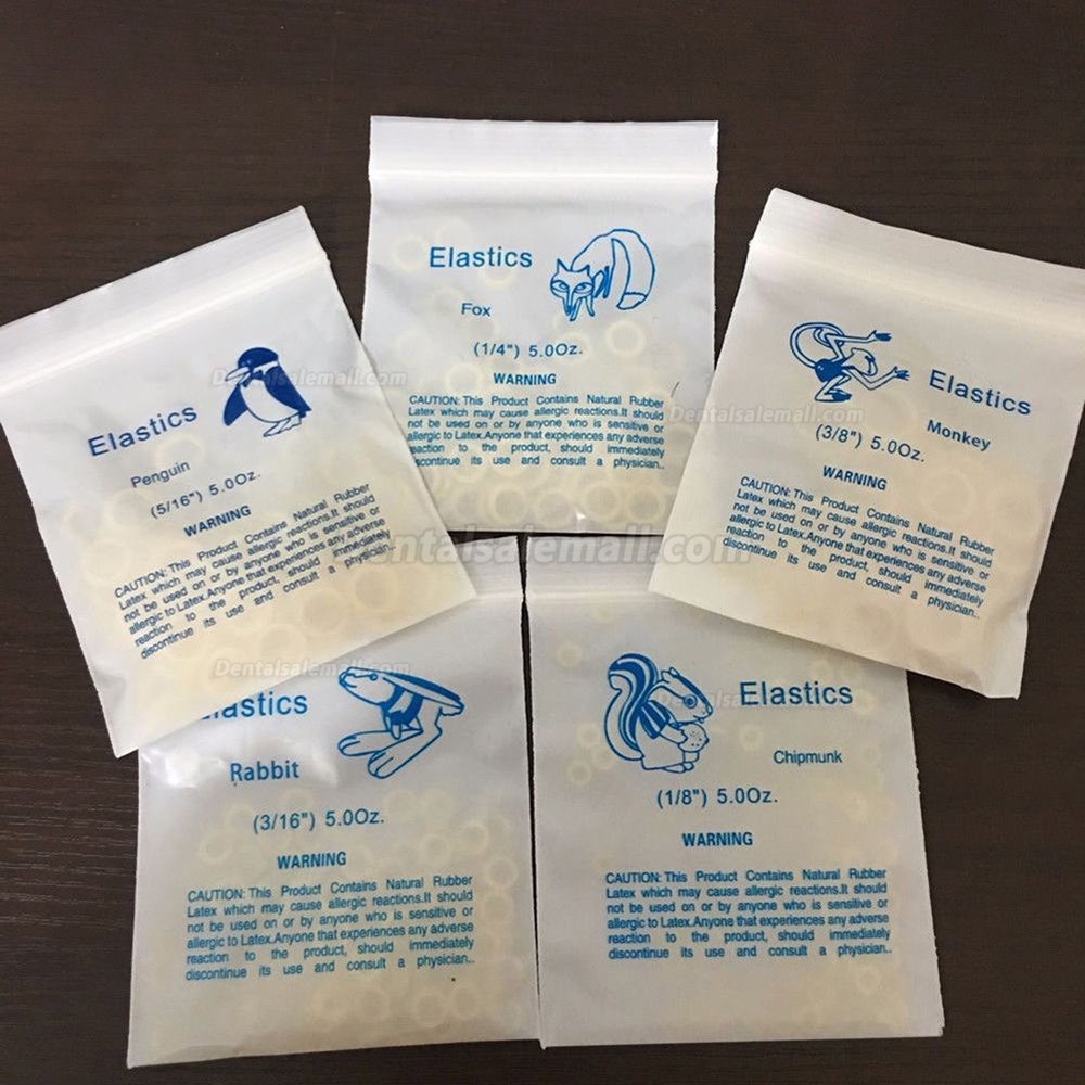 orthodontic rubber bands sizes