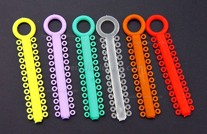 10 Packs Dental Orthodontic Elastic Ligature Ties 36 Colors for choose