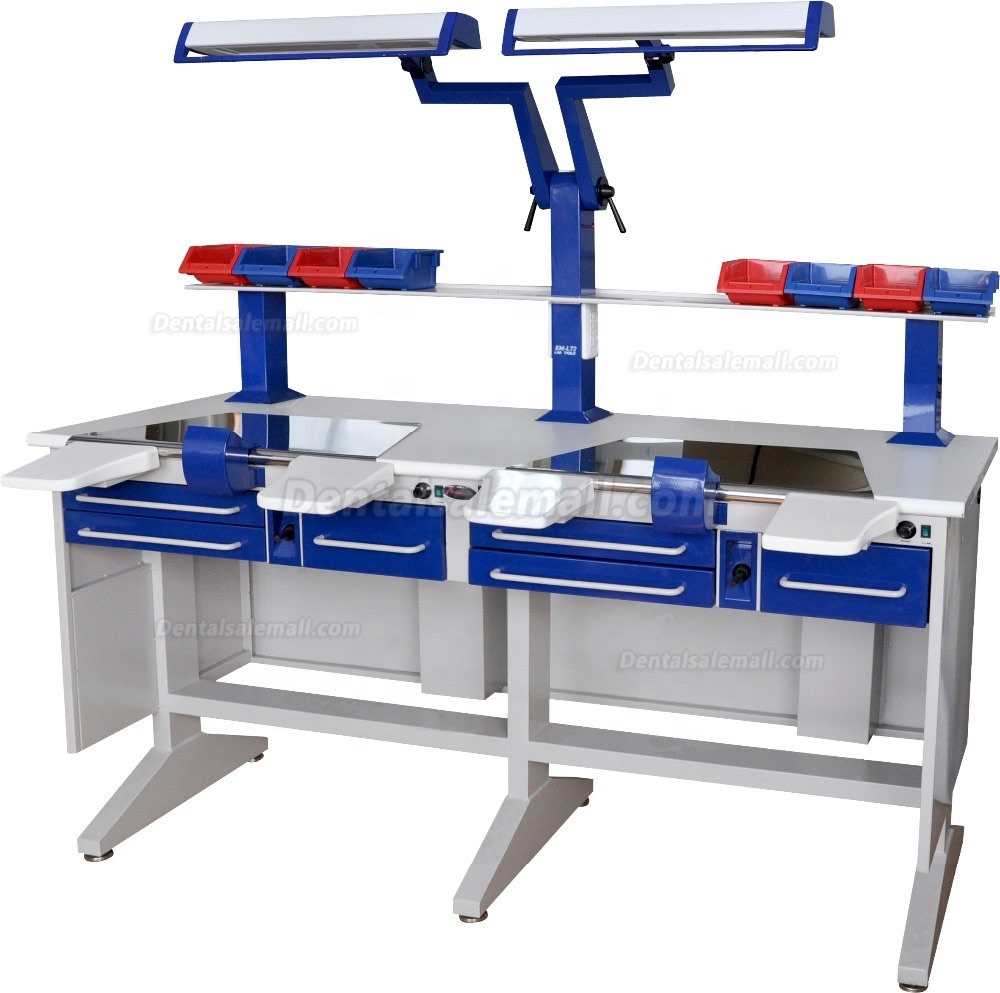 M-LT2 Dental Workstation Double Person Dental Lab Equipment